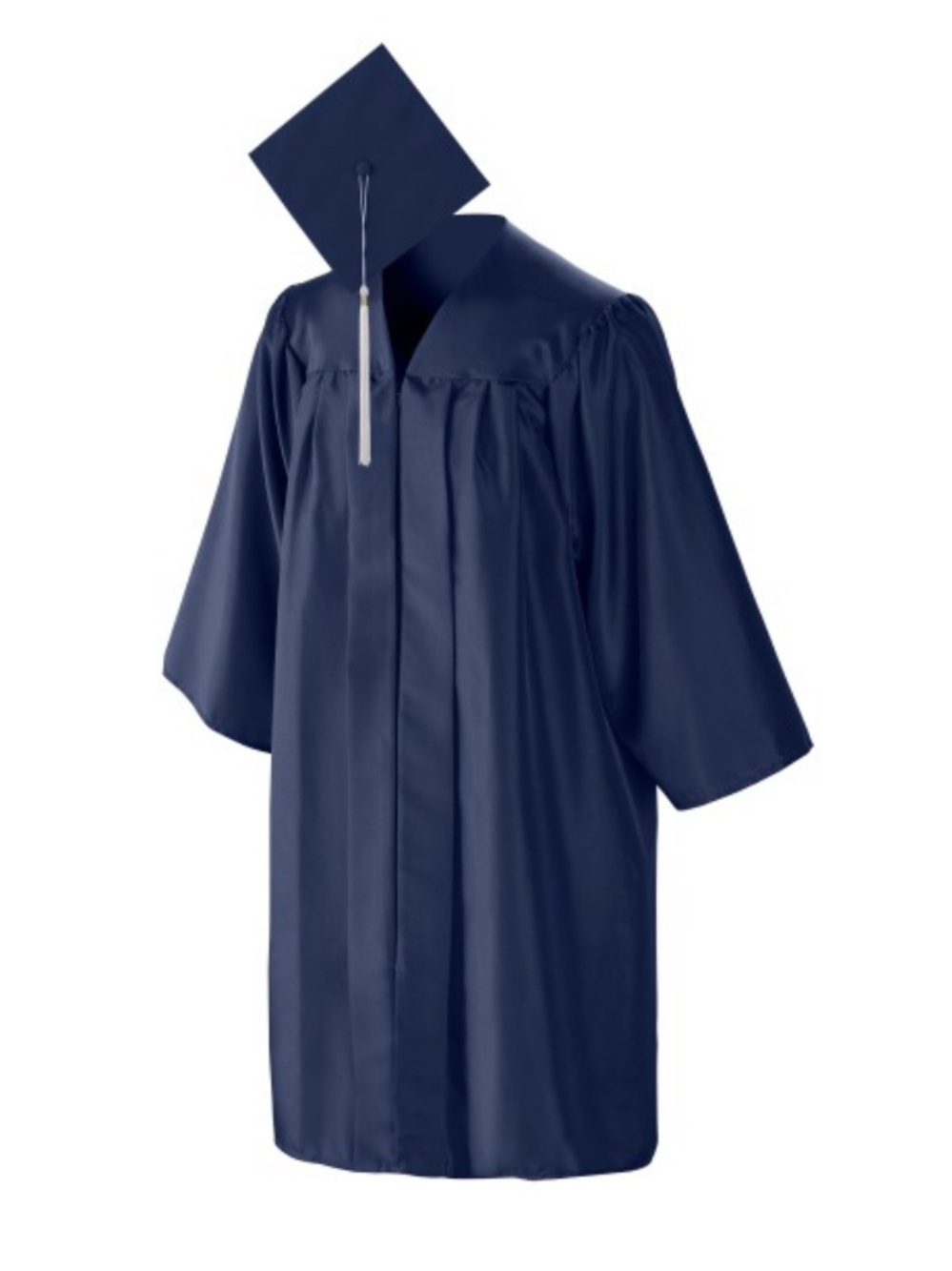 Josten’s Navy Blue Graduation Cap & Gown Set (5’ 4” - 5’ 6”)